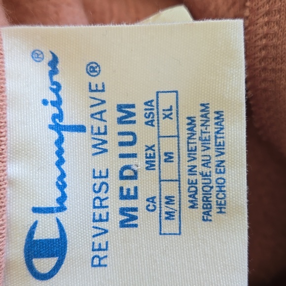 Champion Dusty Rose Pink Reverse Weave Vintage Quarter Zip Sweatshirt - Picture 6 of 8